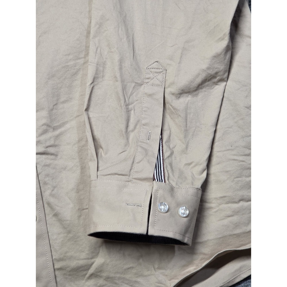 Cody James Shirt Mens XL Tan Western Pearl Button Up Long Sleeve Stretch Cowboy - Picture 4 of 7
